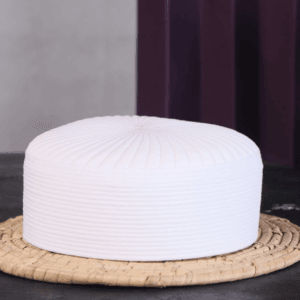 Al Hareer Classic White Kufi