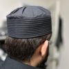 Premium Thobe Matching Cap Black