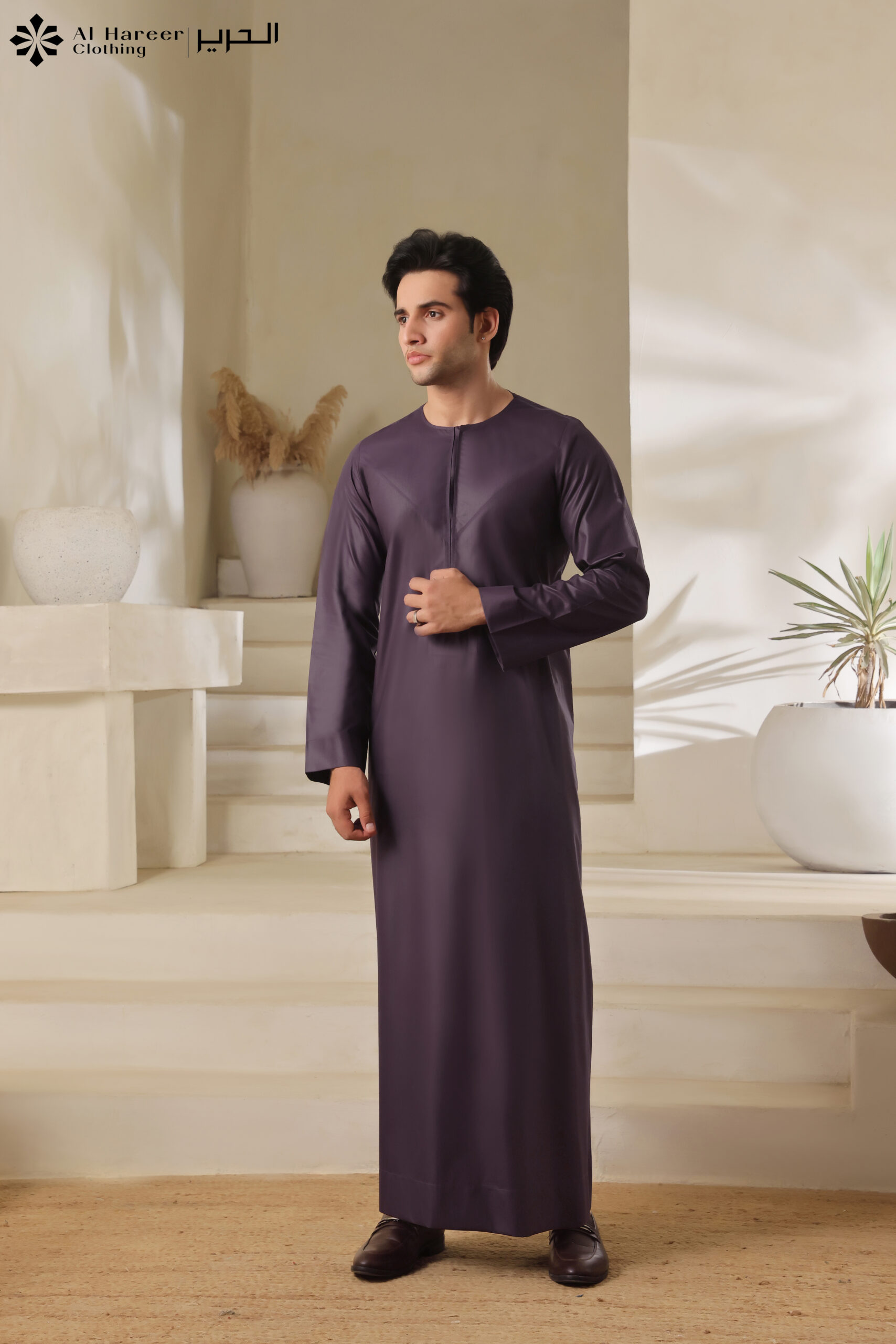 Al Hareer Emirati Plum Majesty Thobe