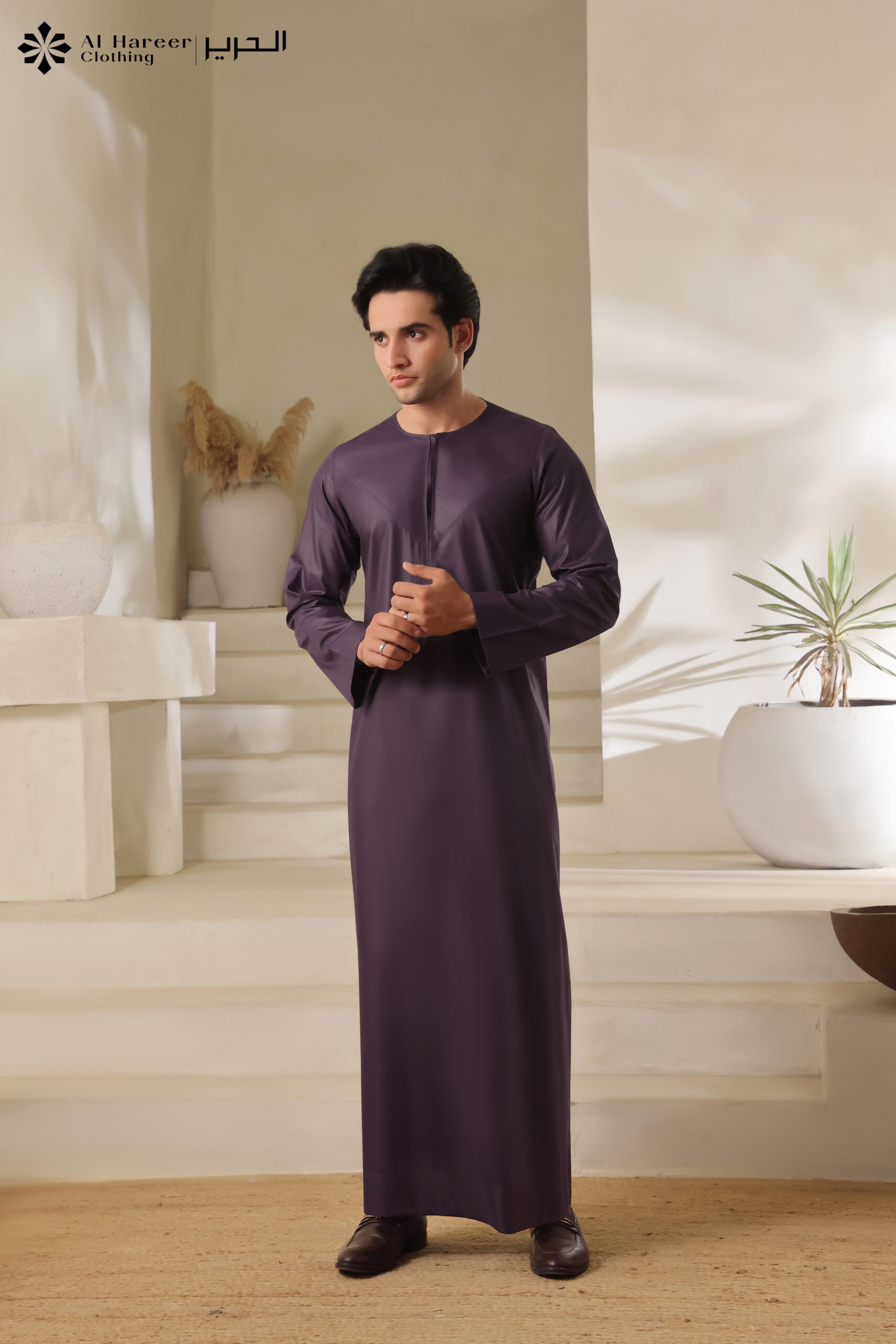 Al Hareer Emirati Plum Majesty Thobe
