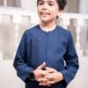 Al Hareer Kids Thobe | Stairy Night Navy