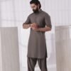 Al Hareer Charcoal Grey Shalwar Kameez