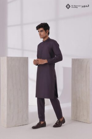 Al Hareer Deep Plum Shalwar Kameez