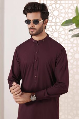 Al Hareer Royal Burgundy Shalwar Kameez – KS236