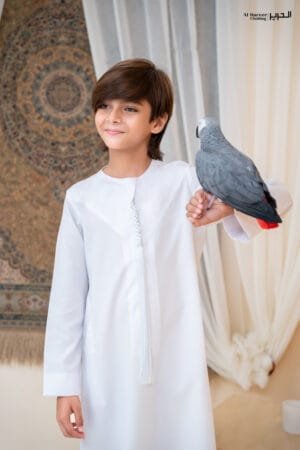 Al Hareer Emirati Kids Thobe | TH121 Ivory Dawn